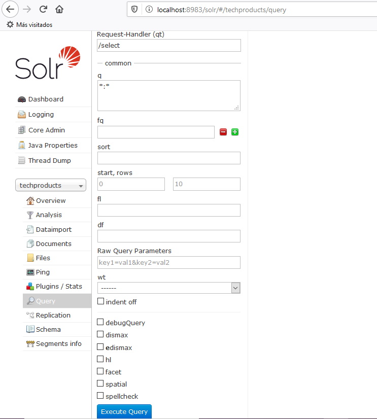 solr techproducts query example